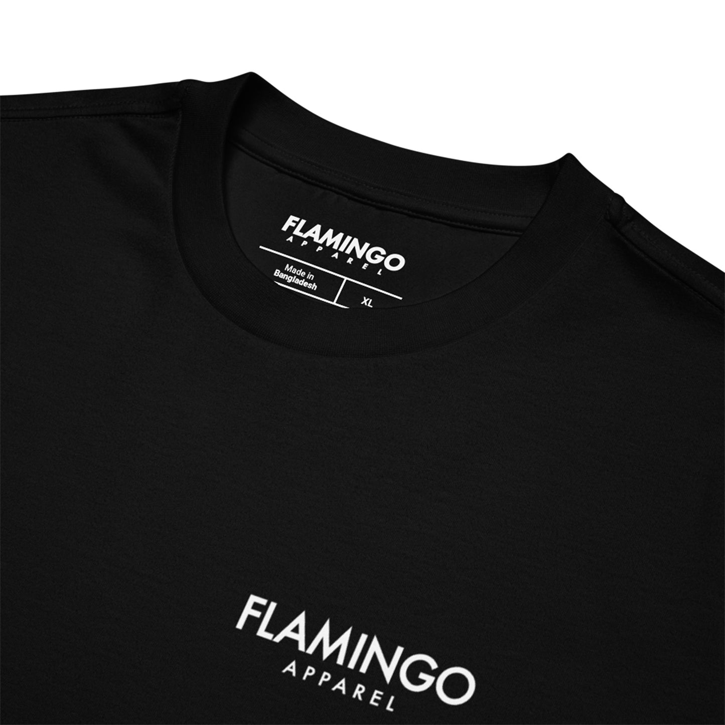 Flamingo Essentials Oversized Heavyweight Tee – Black