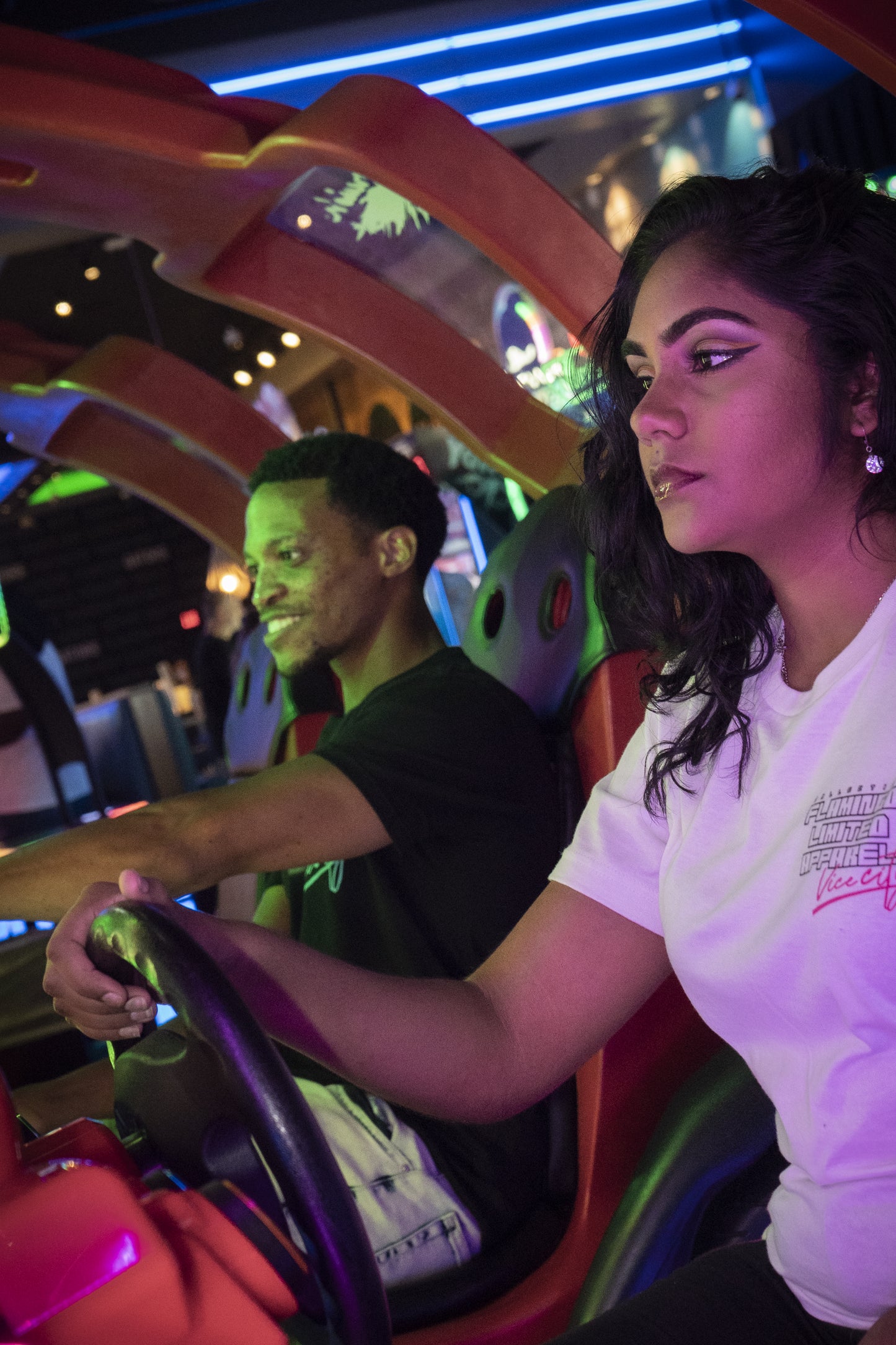 LIMITED Flamingo Vice City Tee White