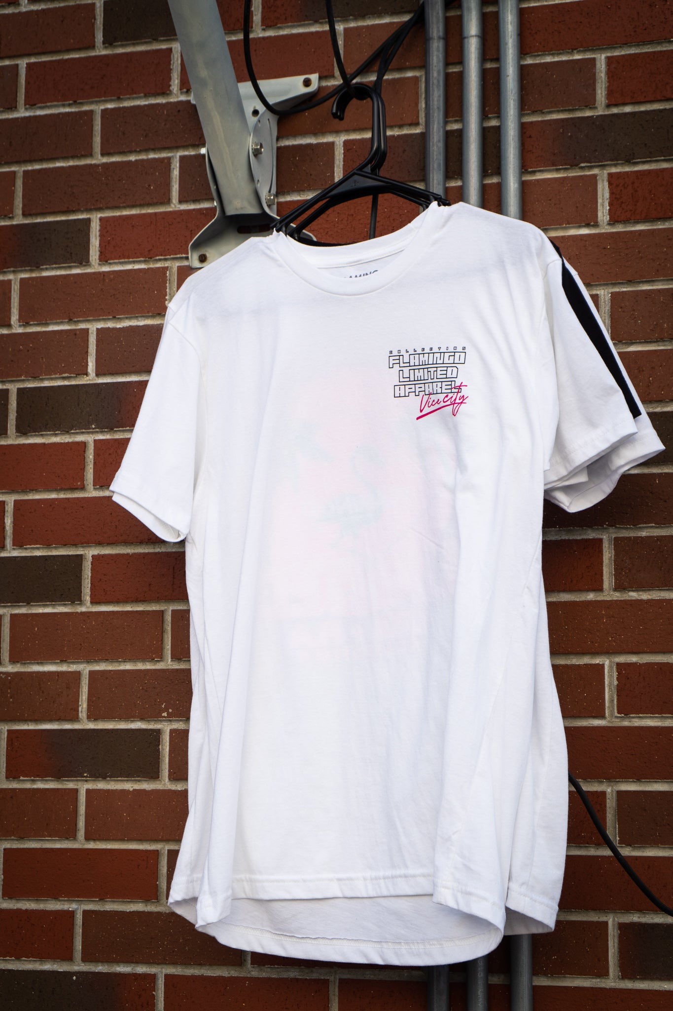 LIMITED Flamingo Vice City Tee White