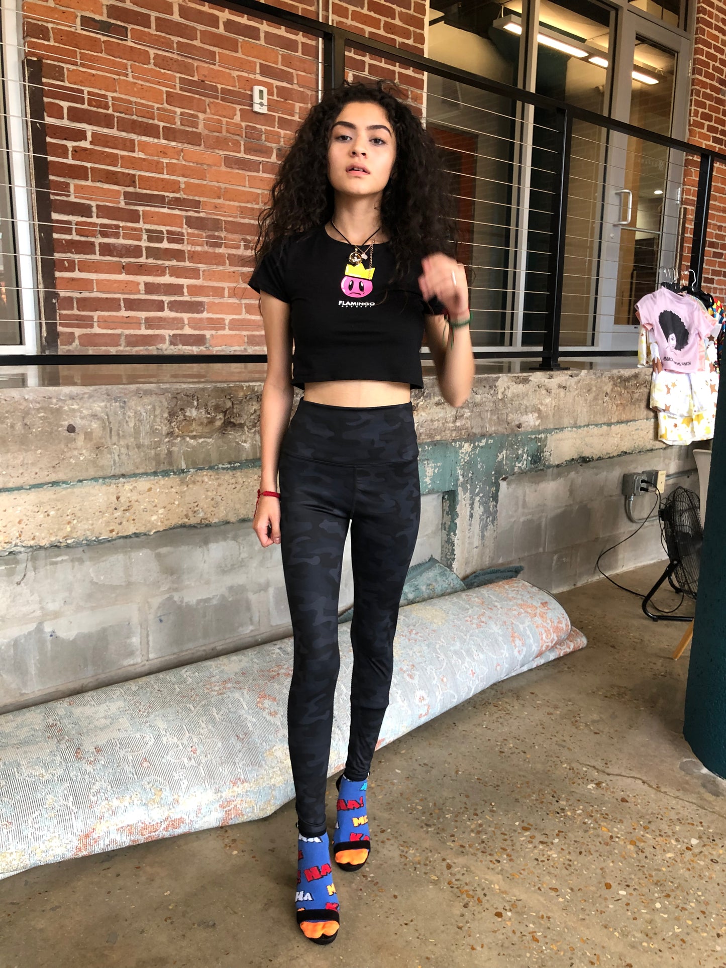 Sad Smiley Crop Top
