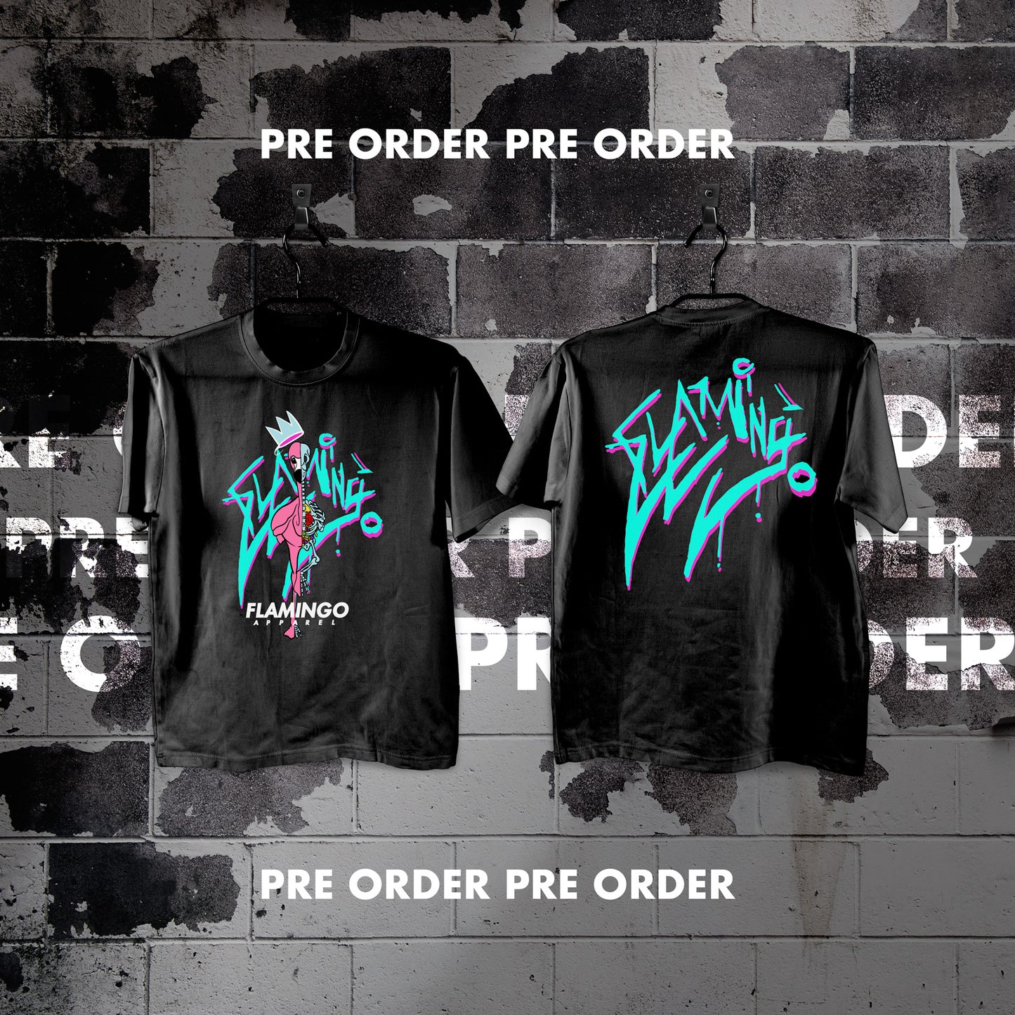 Kaws Flamingo Graffiti