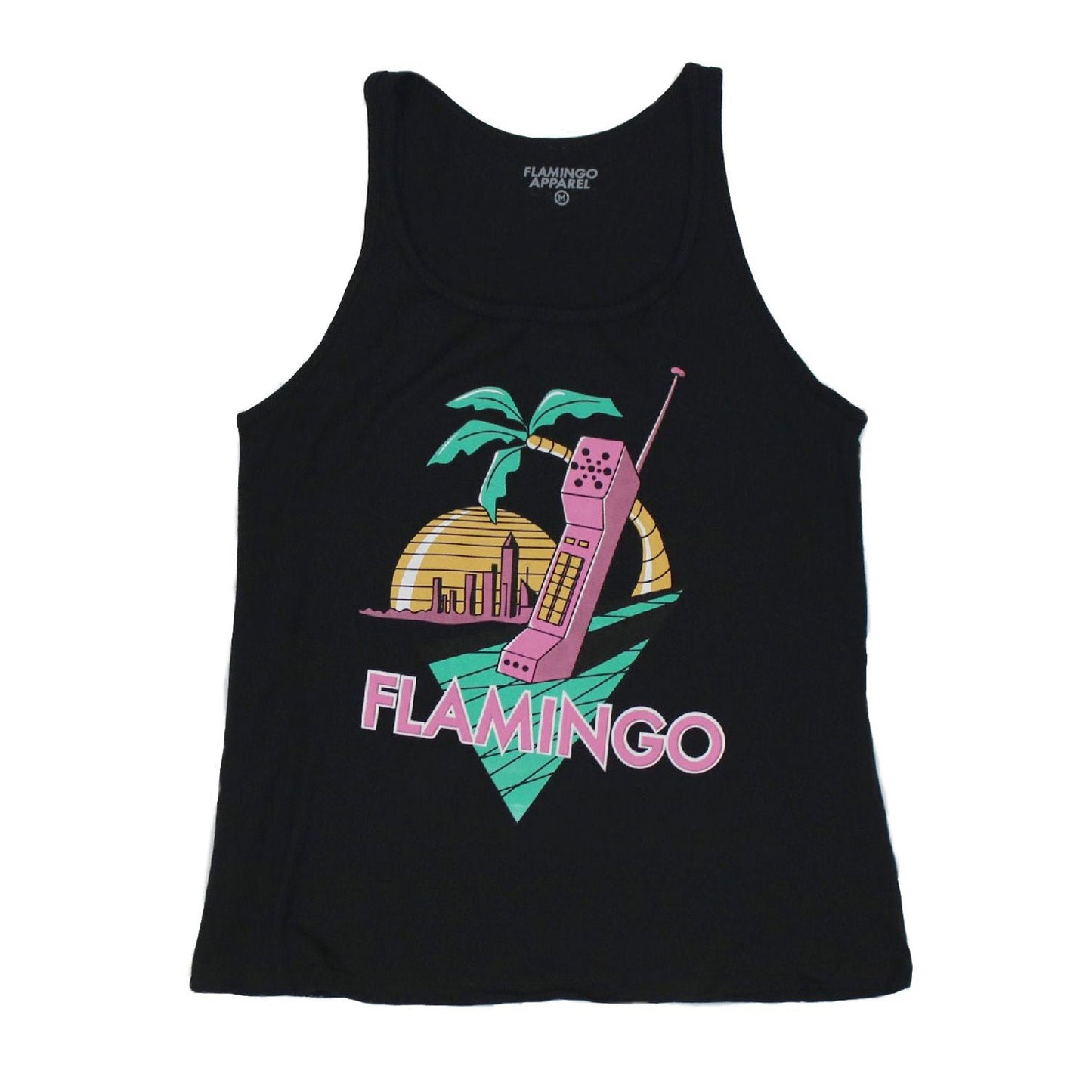Retro phone tank womens