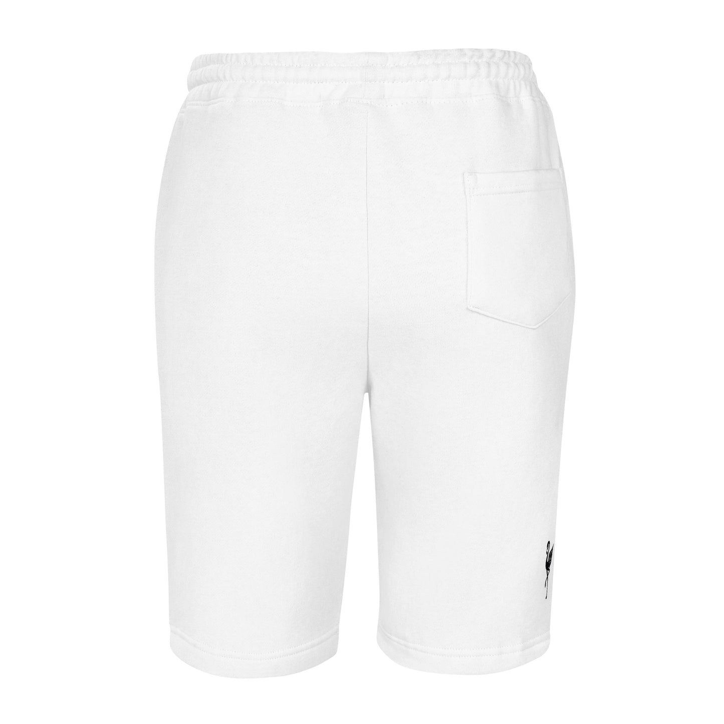 Flamingo Essentials - White fleece shorts