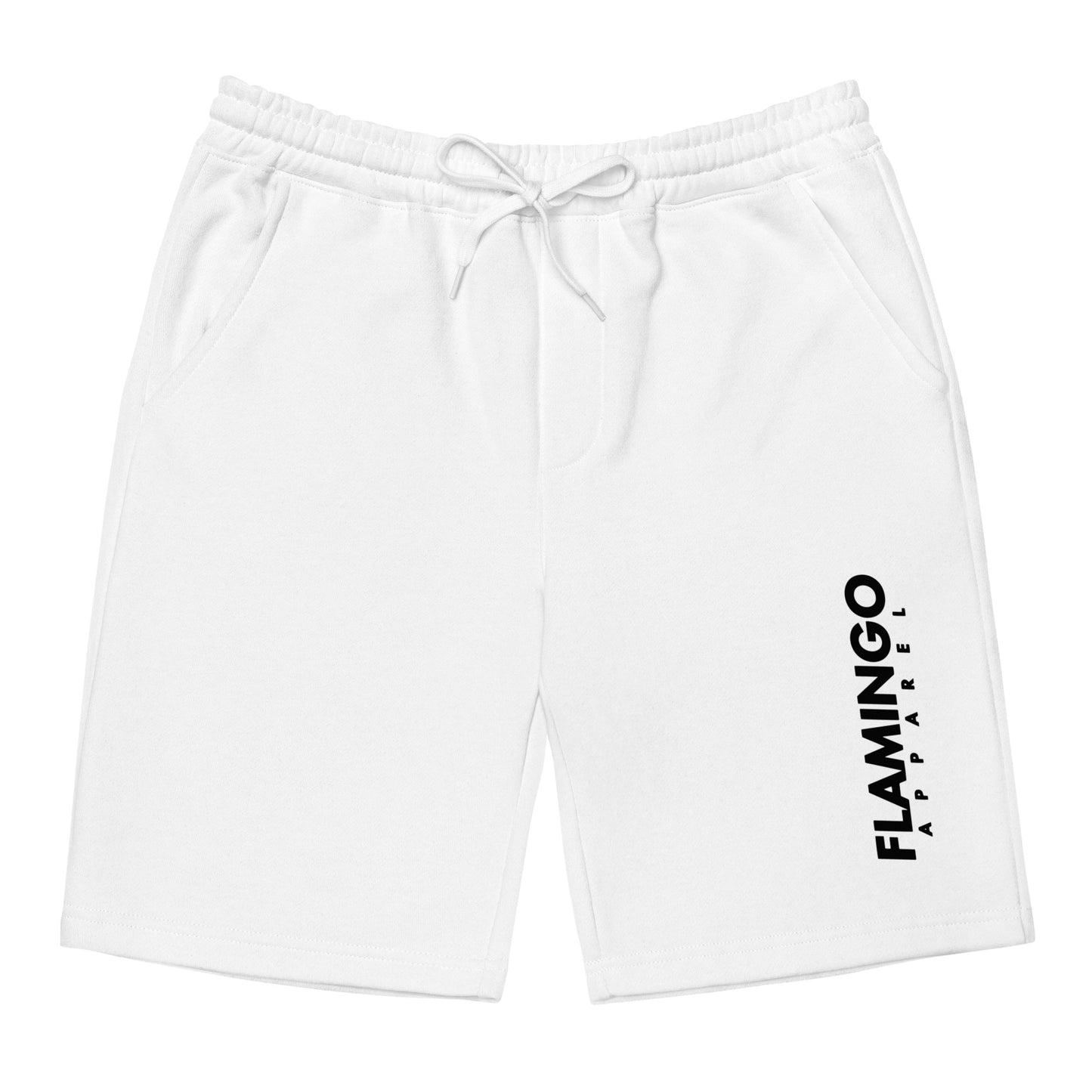 Flamingo Essentials - White fleece shorts