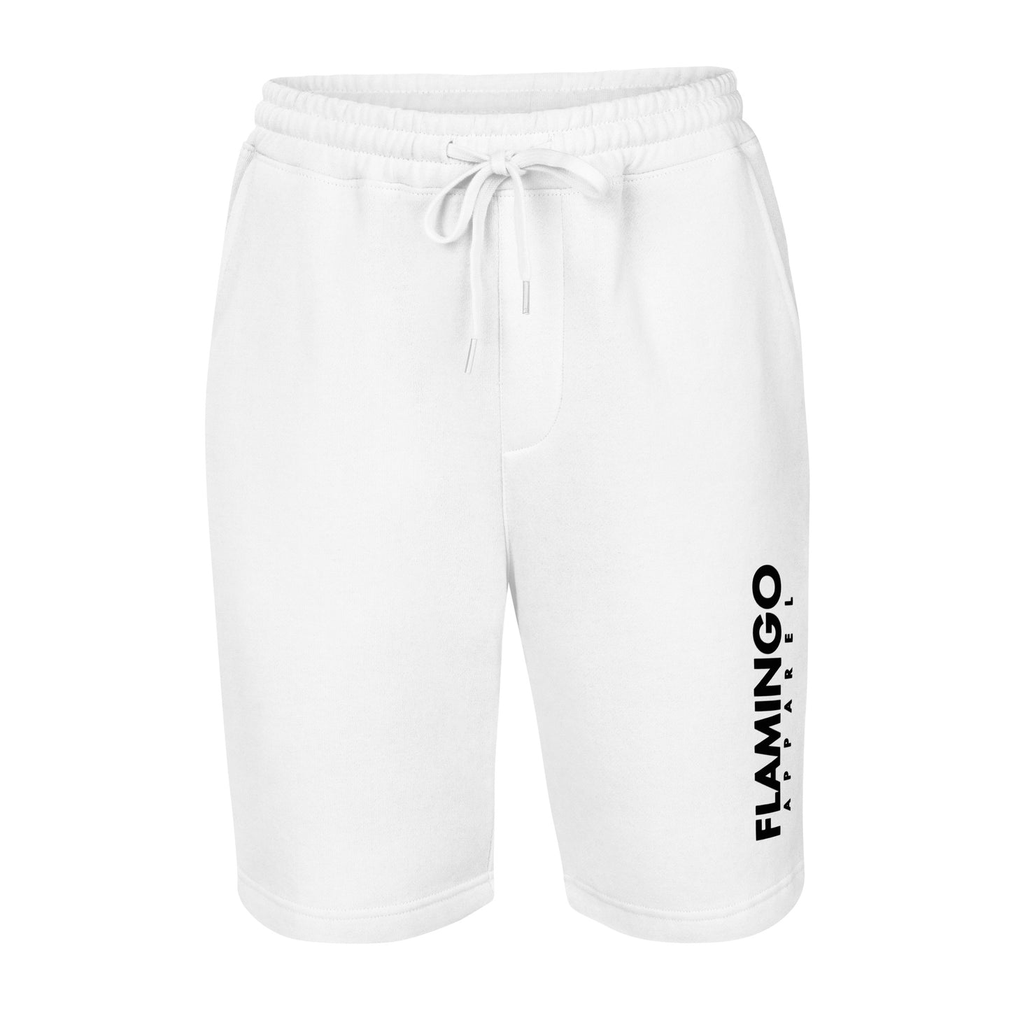 Flamingo Essentials - White fleece shorts