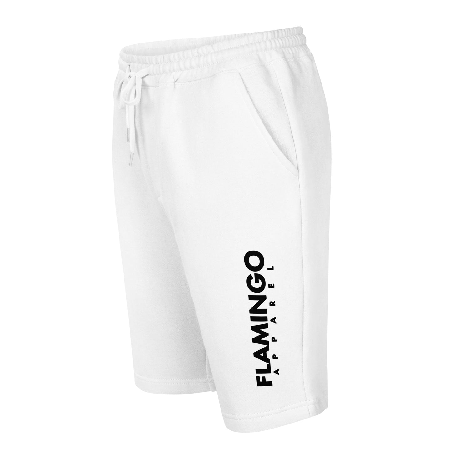 Flamingo Essentials - White fleece shorts