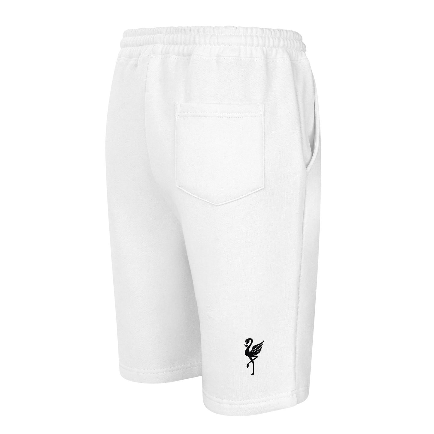 Flamingo Essentials - White fleece shorts