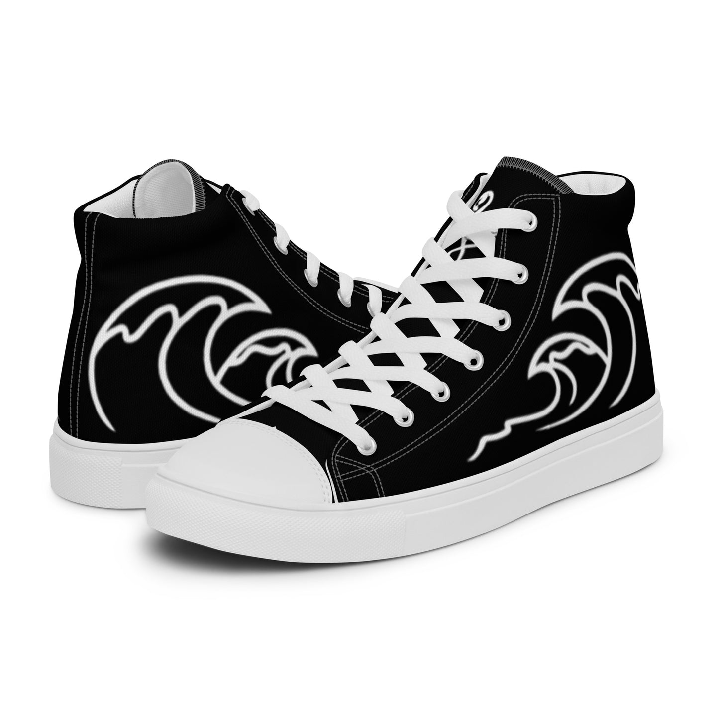 Flamingo Essentials - Black Ride Your Wave canvas shoes