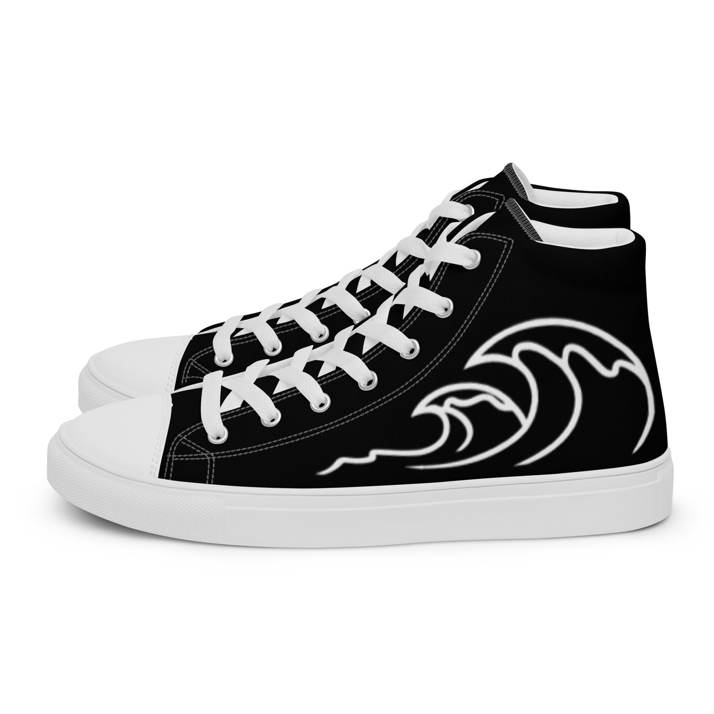 Flamingo Essentials - Black Ride Your Wave canvas shoes