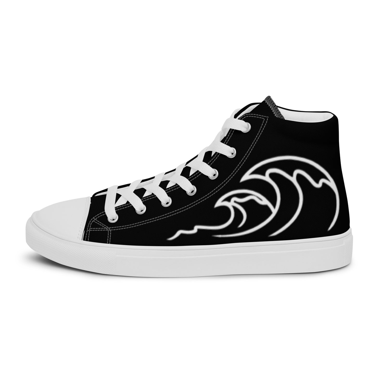 Flamingo Essentials - Black Ride Your Wave canvas shoes