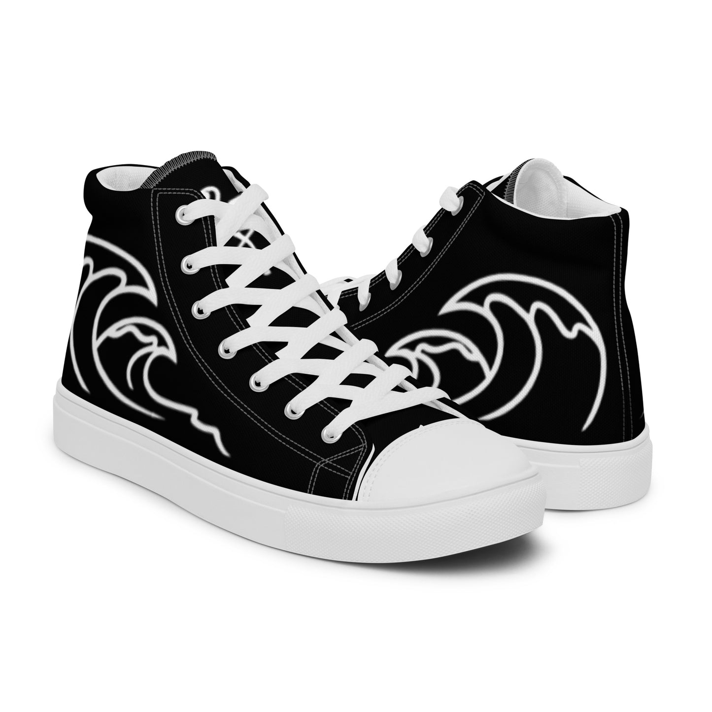 Flamingo Essentials - Black Ride Your Wave canvas shoes