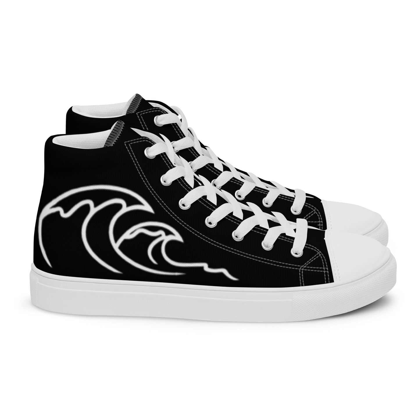Flamingo Essentials - Black Ride Your Wave canvas shoes