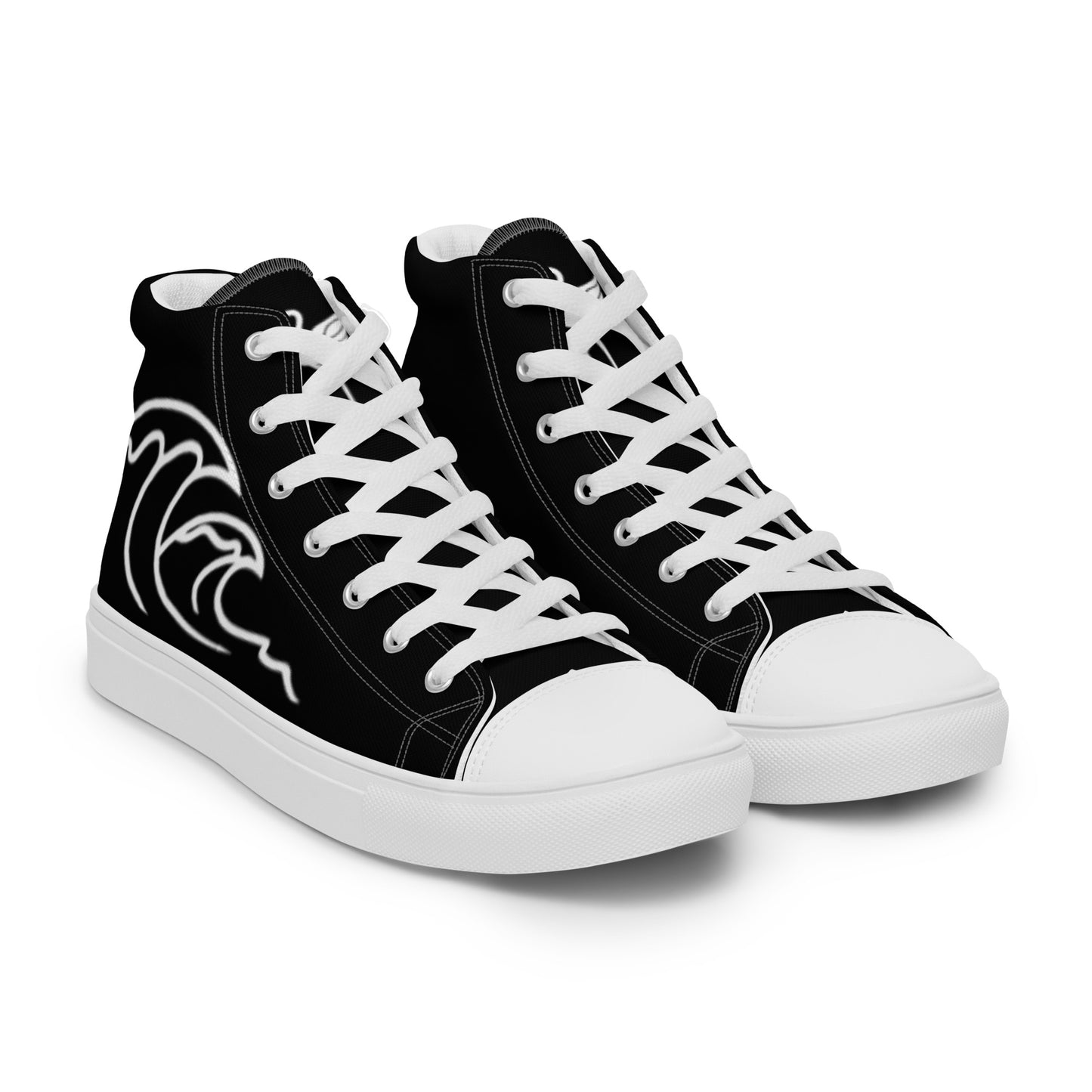 Flamingo Essentials - Black Ride Your Wave canvas shoes
