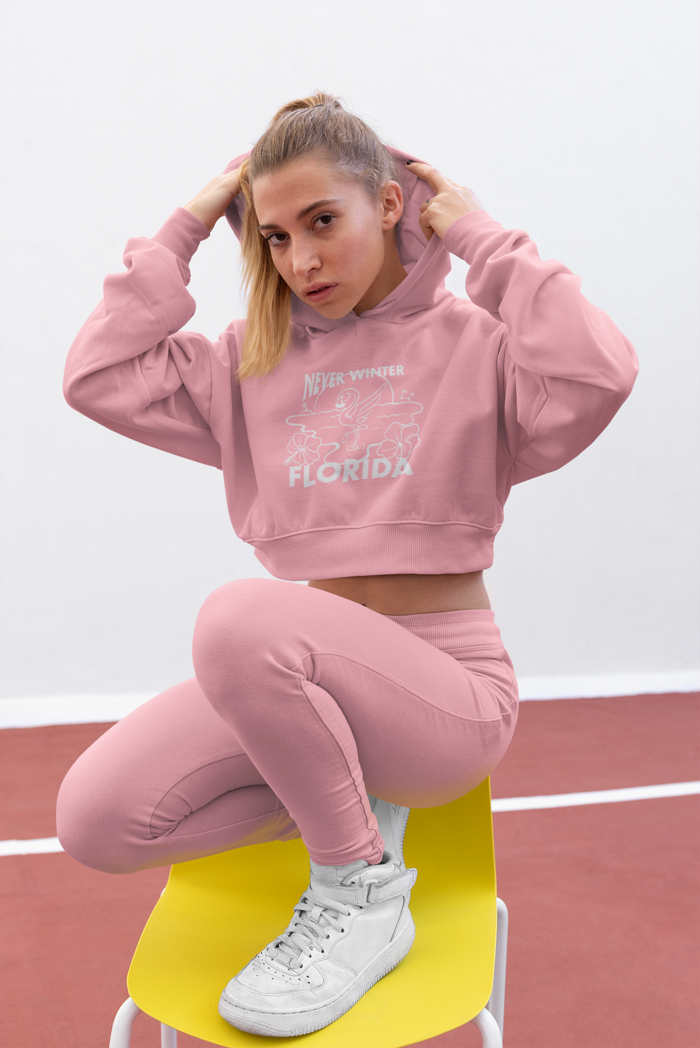 Never Winter Florida - Women's Crop Hoodie