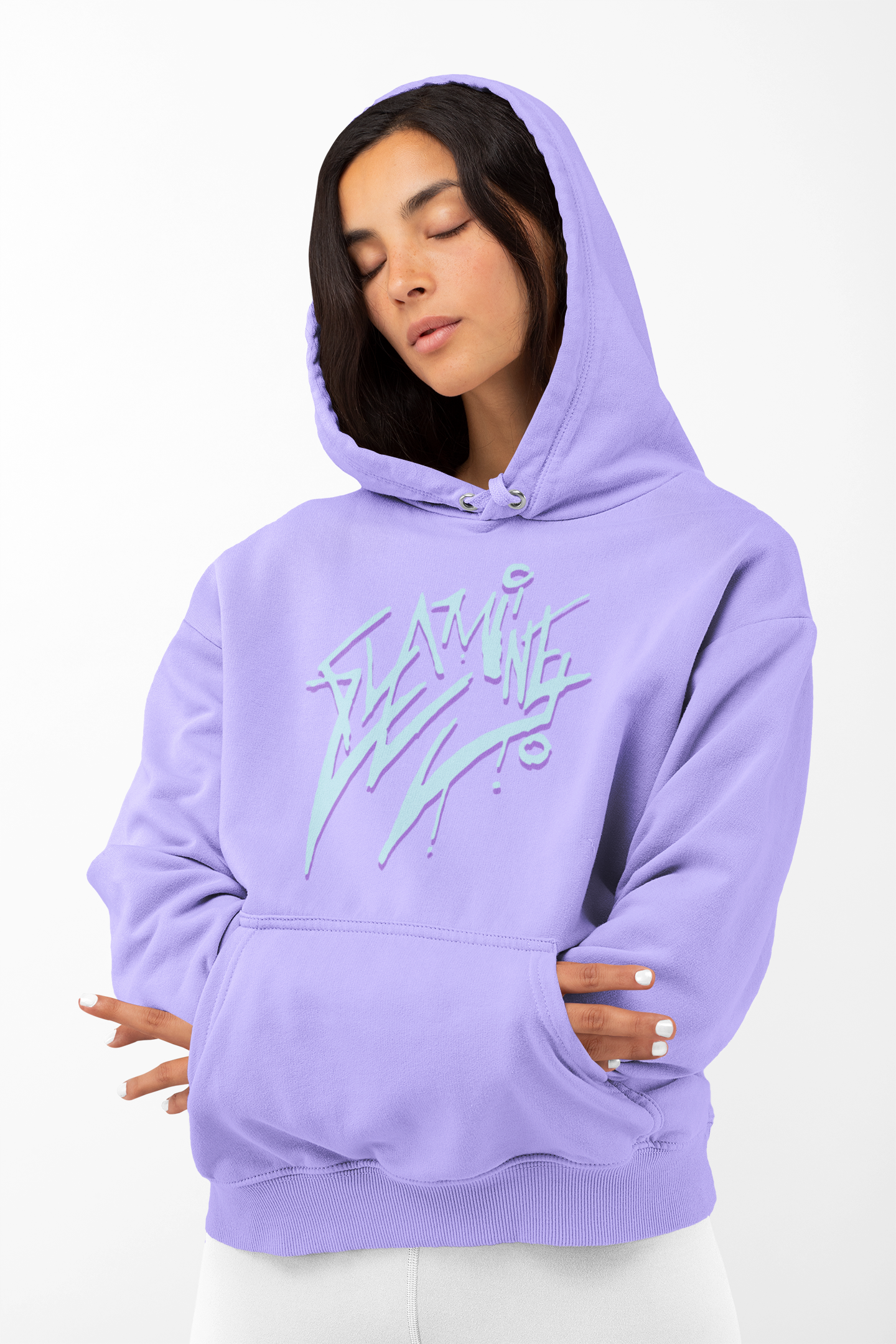 Kaws Flamingo Graffiti - Purple Hoodie