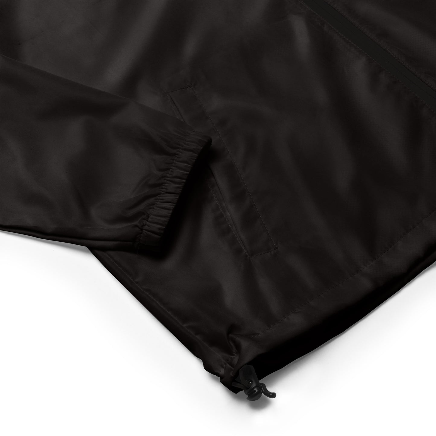 Flamingo Essentials - Black Unisex lightweight zip up windbreaker II