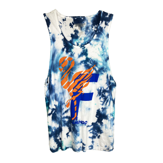 Orange and blue tank