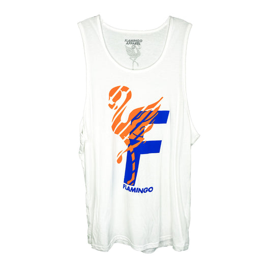 Orange and blue tank