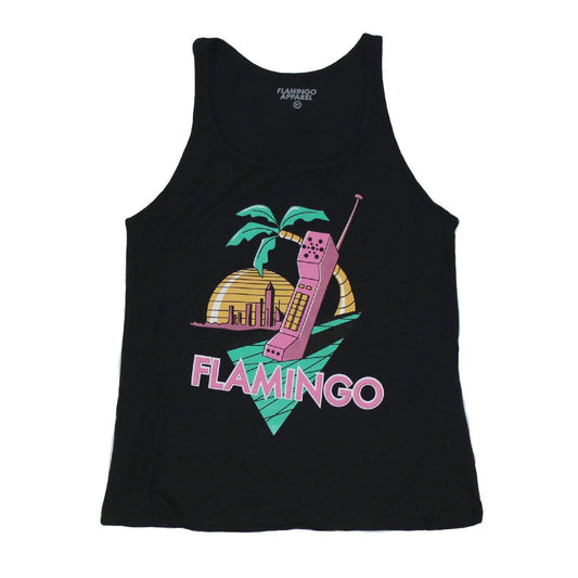 Retro phone tank womens