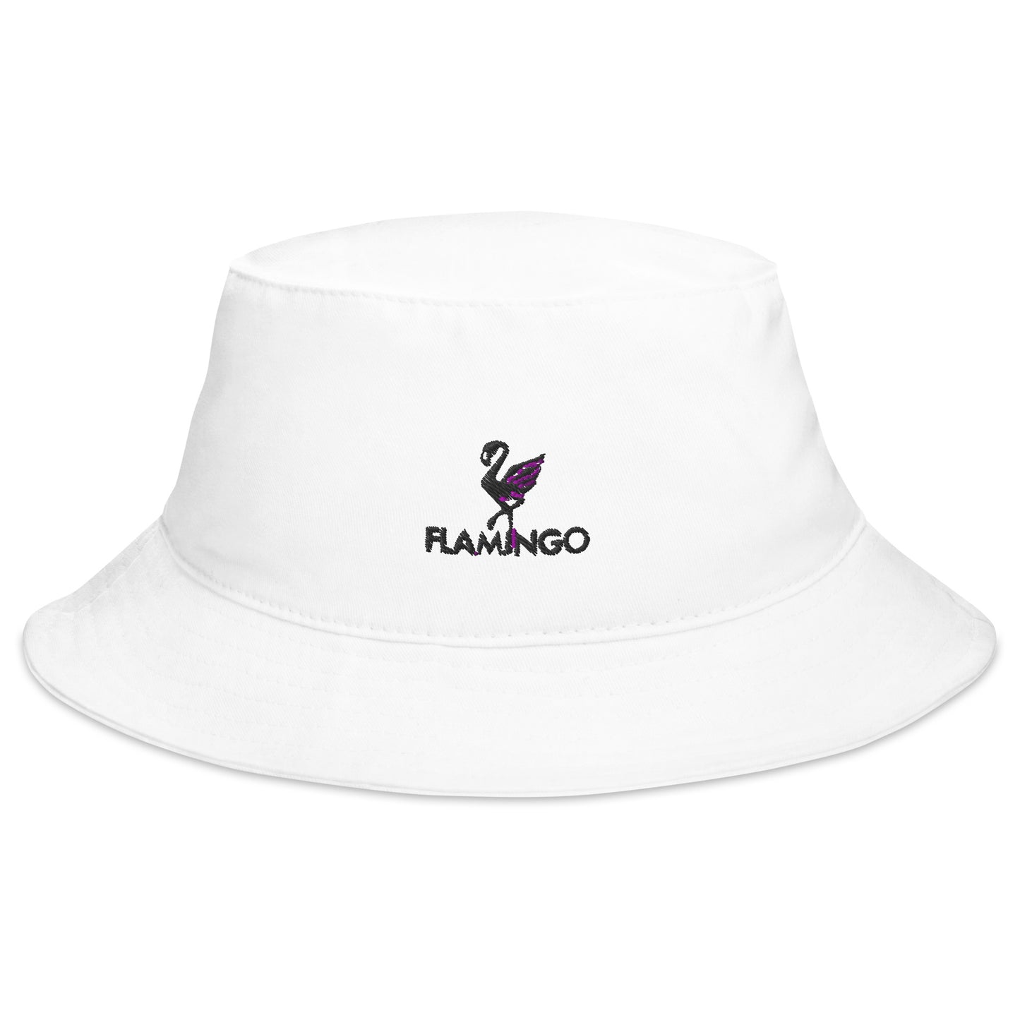 Flamingo Essentials - White Bird Logo Bucket Hat