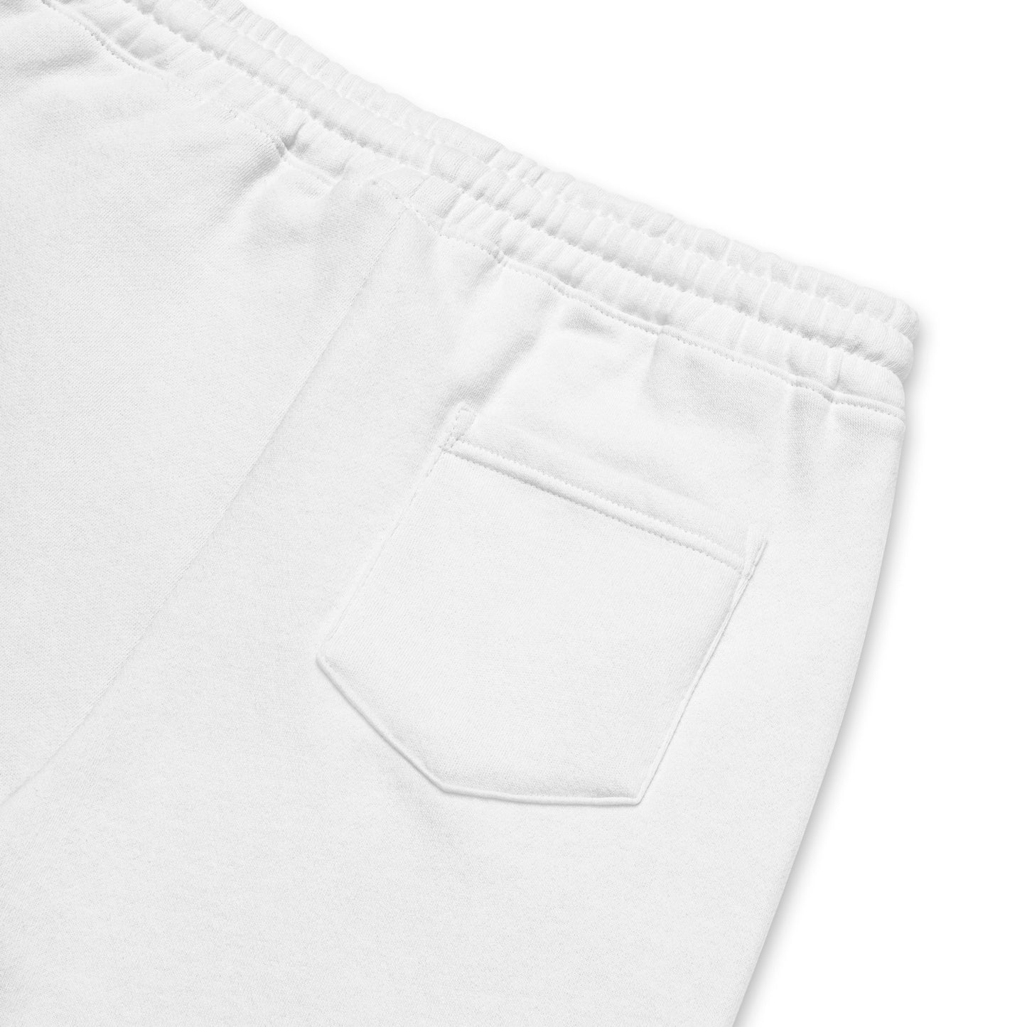 Flamingo Essentials - White fleece shorts