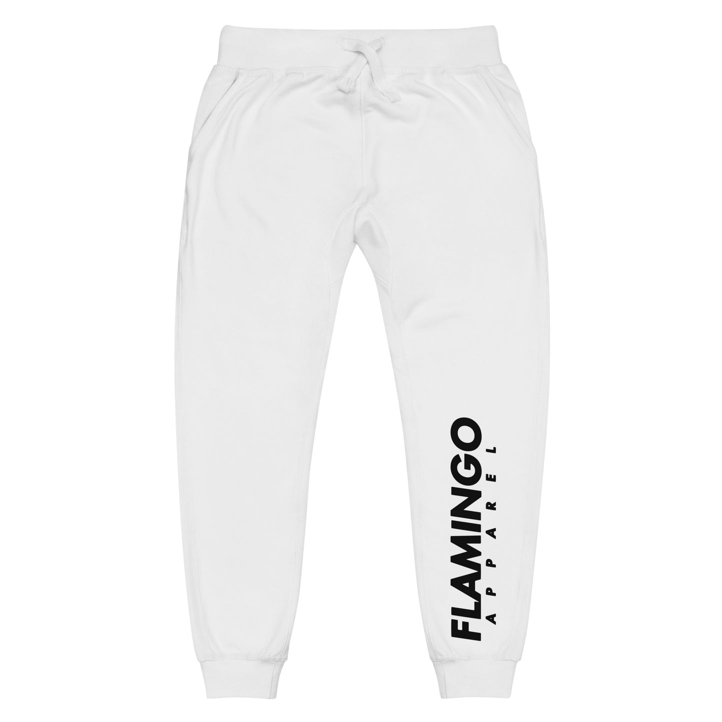 Flamingo Essentials -  White Unisex fleece sweatpants