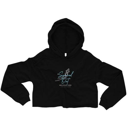 Spaced out crop hoodie